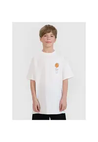 Tricou baieti JRSS25TTSHM2639-11S - 4F - Bumbac - Alb