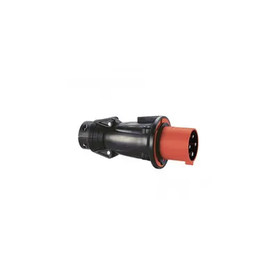 Stecher drept Hypra - IP44 - 380/415 V~ - 63 A - 3P+E - cauciuc