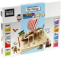 Puzzle 3D Eureka - Cunoaște-i pe vikingi (engleză)
