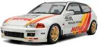 Model de colecționar SOLIDO Curse: Mașini - Honda Civic (EG6) Solido Works Mugen Racing (White) (1992)