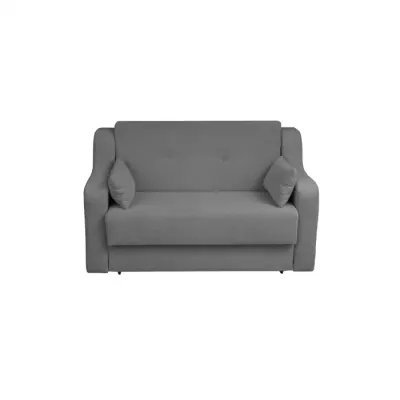 Canapea GINA II extensibila, 2 locuri, cu arcuri si lada depozitare, gri inchis, 155x100x95 cm