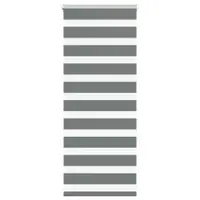 vidaXL Jaluzea tip zebra gri închis lățime țesătură 50,9 cm poliester