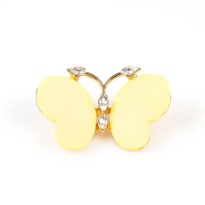 Brosa martisor fluture cu aripi galbene