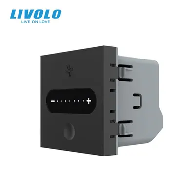 Modul intrerupator reglare viteza ventilator, Zigbee, 2M Negru