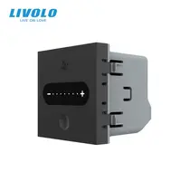 Modul intrerupator reglare viteza ventilator, Zigbee, 2M Negru