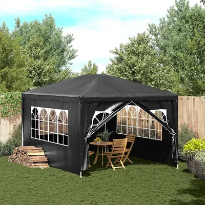 vidaXL Cort de petrecere, antracit, 3 x 4 m