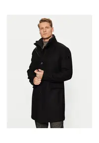 Palton barbati - 304193385 - Lana/Poliamida - Negru - Negru