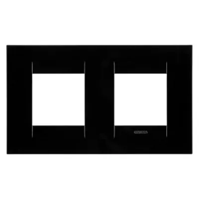Placa ornament CProiector HORUS GEO International - IN TECHNOPOLYMER - 2+2 modul HORIZONTAL - TGEOR BLACK - CProiector HORUS
