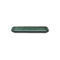 Tavă de servire din ceramică 14x38 cm Gastro Green/Black – Bitz