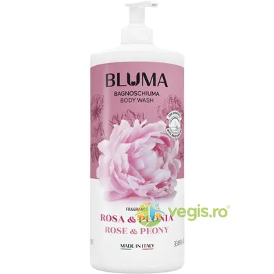 Gel de Dus Cremos cu Parfum de Trandafir si Bujor 1L