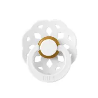 Suzeta din latex cu tetina rotunda 0 luni+ Boheme White, 1 bucata, Bibs