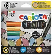 Markere Carioca- Metallic, 6 culori