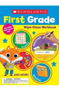 Scholastic First Grade Wipe-Clean Workbook