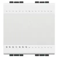 Intrerupator cu revenire 2 module Living Light Bticino N4005M2N, alb