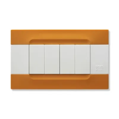 nea - Kadra monocrom rama ornamentala 4 mod tecnopolimero (plastic) seria Alb Portocaliu San Francisco