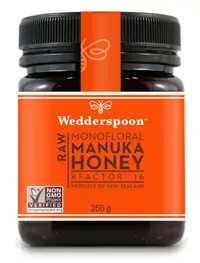 Miere de Manuka KFactor 16 Raw, 250g, Wedderspoon