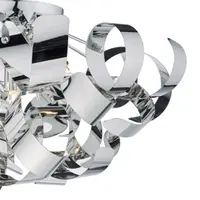 Lampa tavan Rawley 5 Light Flush Polished Chrome 60cm