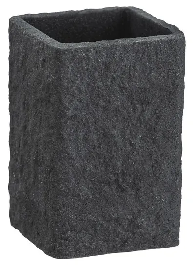 Suport pentru periuță de dinți Wenko - Villata, 7,5 x 11 x 7,5 cm, gri