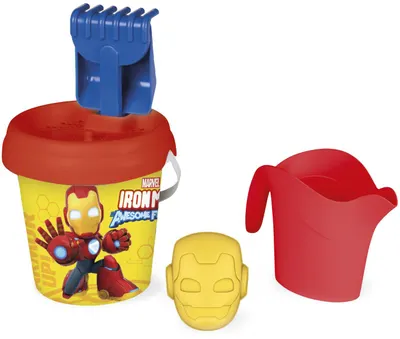 Kit de nisip Smoby - Iron Man, Ф17 cm, 6 piesta
