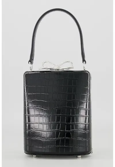 Geanta mica din piele Pearl - Negru