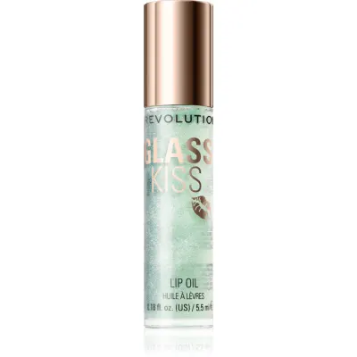 Revolution Glass Kiss ulei stralucitor de buze culoare Pixiedust Green 5.5 ml