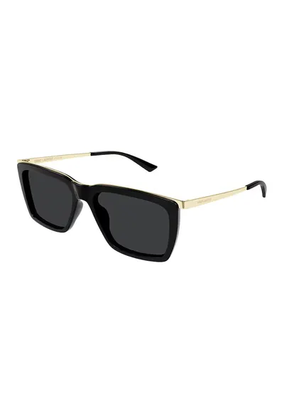 Ochelari de soare cu lentile uni - Auriu/Negru