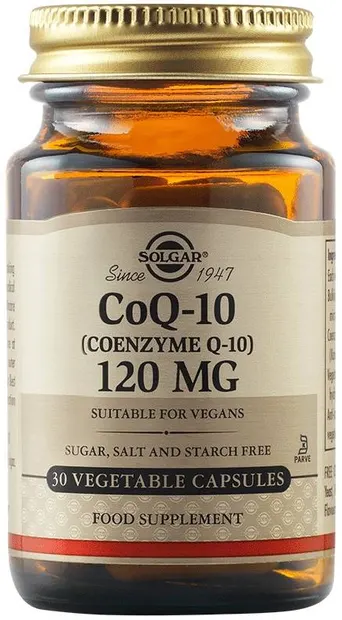 CoQ-10, 120 mg, 30 capsule vegetale, Solgar