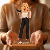 Caricatura HairStylist - Statueta Personalizata tip Trofeu