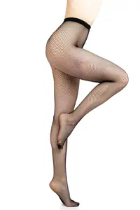Dres dama tip plasa Fiore Greta Fishnet Black