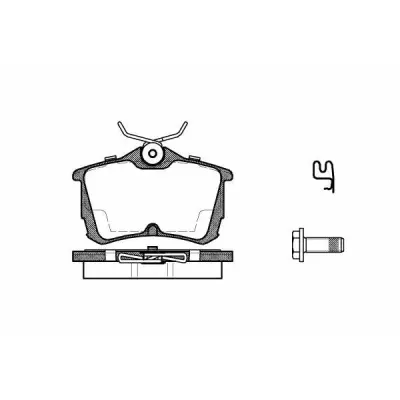 Set placute frana, frana disc REMSA 0695.02