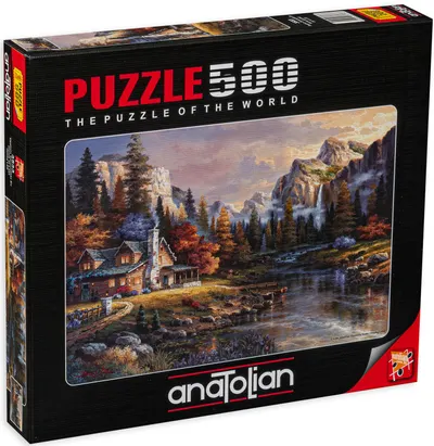 Puzzle Anatolian din 500 de piese - Casa in valea, James Lee