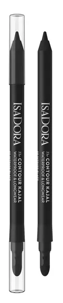 IsaDora Creion de ochi rezistent la apă The Contour Kajal, 60 Intense Black, 1.2 g