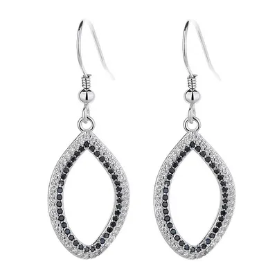 Cercei argint 925, JW1580, model elegant, placati cu rodiu