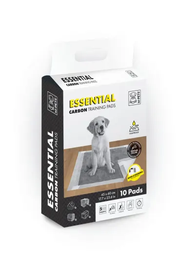 Covorase absorbante Essential Carbon Training 60 x 45 cm , 10 buc pachet