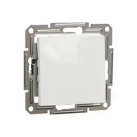 Intrerupator cap cruce , 10A alb Asfora, montaj in doza rotunda - fara placa ornament