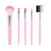 Set 5 Pensule Pentru Machiaj, Roz