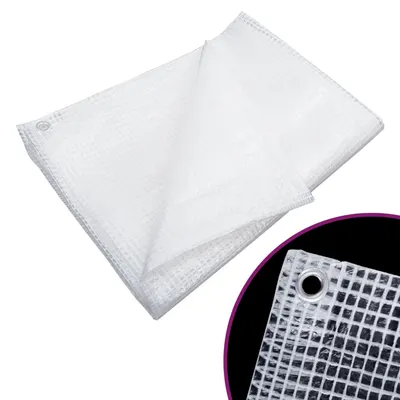 vidaXL Prelată Leno 140 g/m², alb, 2x3 m