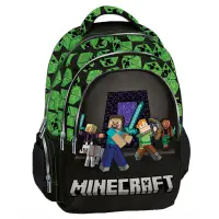 Ghiozdan cu 3 compartimente, Graffiti, Minecraft Squad