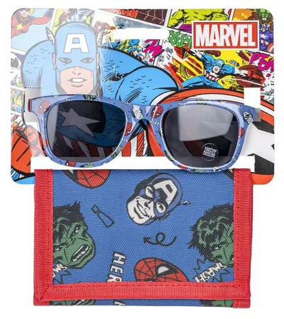 Set pentru copii Cerda - Potofel și ochelari de soare, Avengers