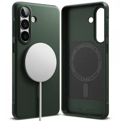 Husa MagSafe pentru Samsung Galaxy S26 Plus S947, Ringke, Onyx, Verde Inchis