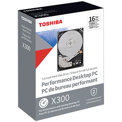 HDD Desktop TOSHIBA 14TB X300 CMR (3.5'', 512MB, 7200RPM, SATA 6Gbps), retail pack