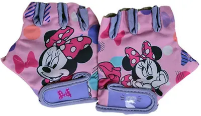 Mănuși pentru copii pentru bicicletă E&L cycles - Minnie Mouse, roz