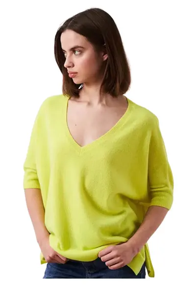 Pulover din casmir cu croiala supradimensionata Kate