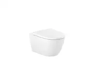 Vas WC Roca Ona A34668C000, suspendat, Rimless, Vortex, fara capac, Alb