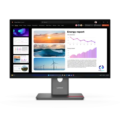 Monitor Consumer Lenovo ThinkVision P24Q-40, 23.8", 2560 x 1440 pixeli, Black, 3 ani Garantie