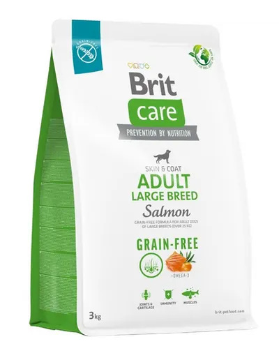 BRIT Care Grain-free Adult Large Breed Salmon hrana fara cereale, cu somon pentru caini adulti talie mare 3 kg
