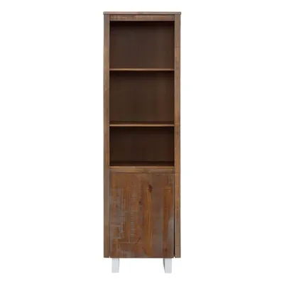 Bibliotecă în culoare naturală din lemn masiv de pin 55x180 cm Lagos - Støraa