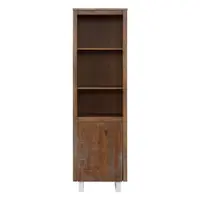 Bibliotecă în culoare naturală din lemn masiv de pin 55x180 cm Lagos - Støraa