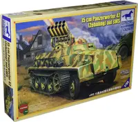 Model asamblabil Bronco Models Militar: Tancuri - Tun autopropulsat german 15 cm Panzerwerfer 42 (Zehnling) auf sWS