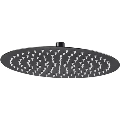 Cap de dus rotund culoare negru Deante, Floks